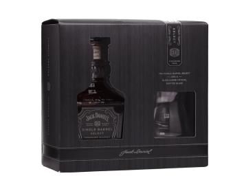 Jack Daniels Single Barrel select giftbox + glas 45% 70cl